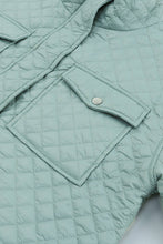 Load image into Gallery viewer, Quilted Pocketed Zip-up Cropped Jacket
