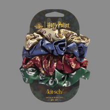 Load image into Gallery viewer, Harry Potter x Kitsch Satin Sleep Scrunchies 4pc Set
