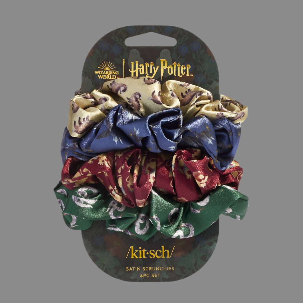Harry Potter x Kitsch Satin Sleep Scrunchies 4pc Set