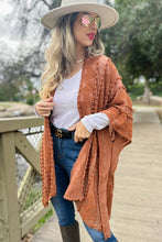 Load image into Gallery viewer, Camel 3D Textured Open Front Soft Kimono Cardigan
