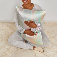 Load image into Gallery viewer, Holiday Satin Pillowcase and Pillow Scrunchie 2pc - Aura
