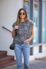 Load image into Gallery viewer, Super Soft Casual Ruched Shoulder Tee PRE ORDER***
