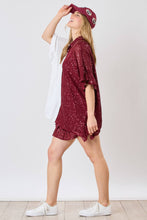 Load image into Gallery viewer, Color Block Sequins Poncho
