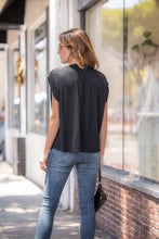 Load image into Gallery viewer, Super Soft Casual Ruched Shoulder Tee
