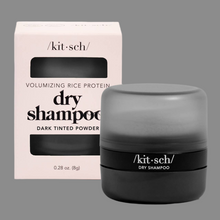 Load image into Gallery viewer, Volumizing Rice Protein Dry Shampoo - Dark Tinted Powder

