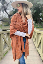 Load image into Gallery viewer, Camel 3D Textured Open Front Soft Kimono Cardigan
