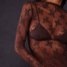 Load image into Gallery viewer, Lux Layering Floral Lace See Through Mesh Top Blouse PRE ORDER***
