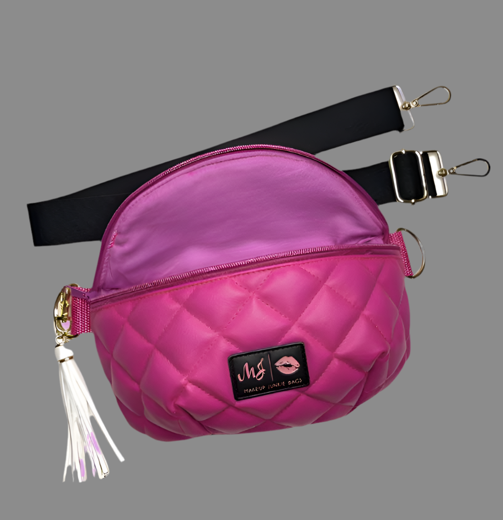 Makeup Junkie Luxe Quilted Hot Fuchsia Sidekick