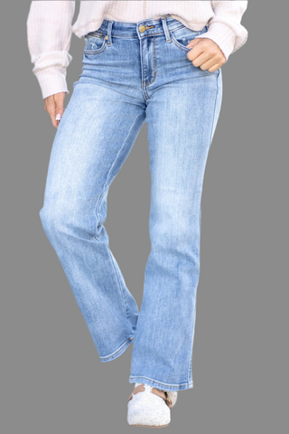 Mid Rise Dad Straight Jeans