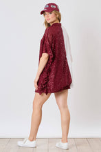 Load image into Gallery viewer, Color Block Sequins Poncho
