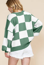 Load image into Gallery viewer, Checkered Bishop SleeveSweater PRE ORDER***
